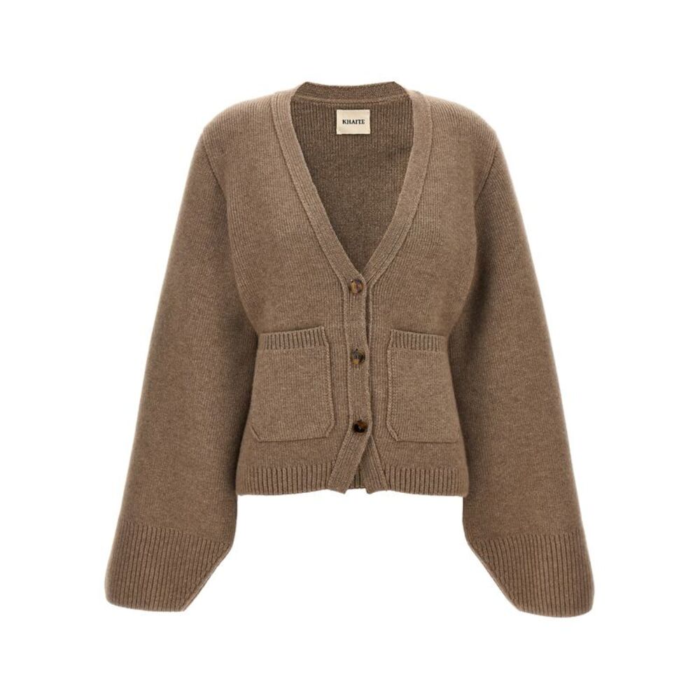 Khaite Brown Cashmere Women's Cardigan